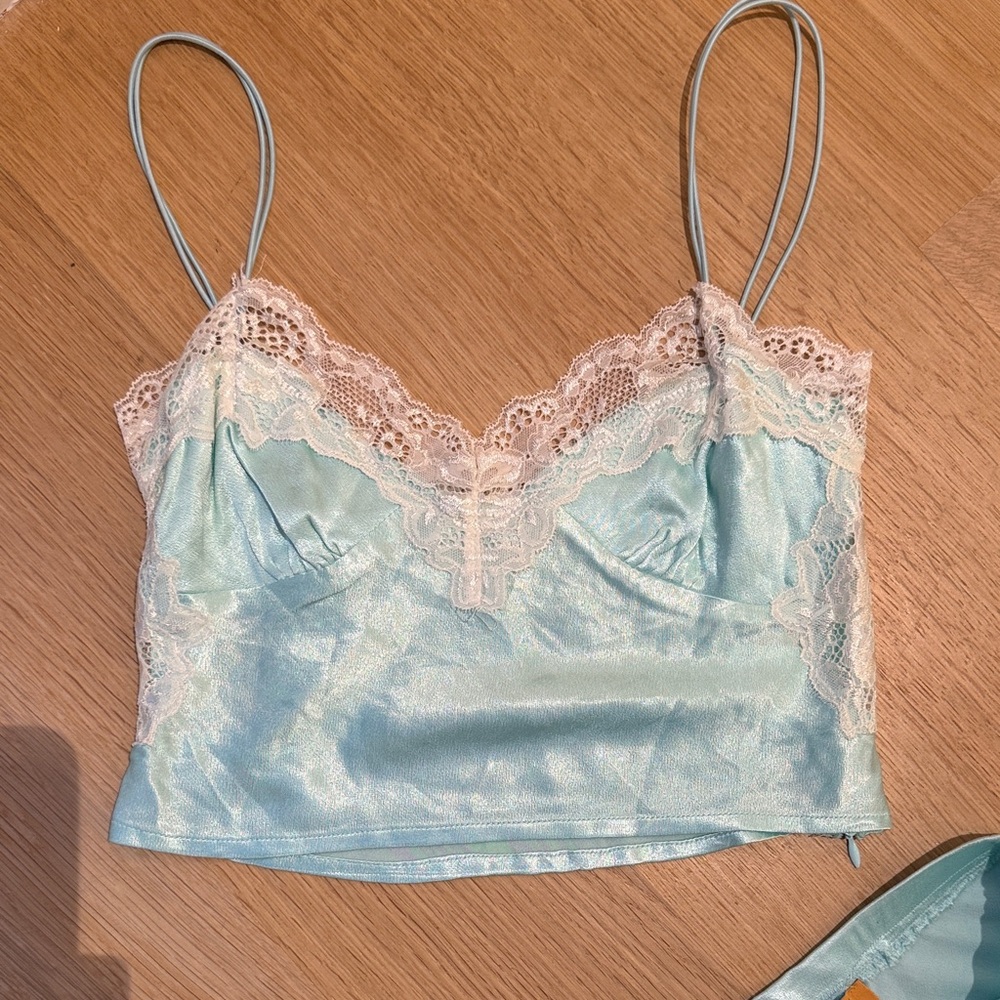 Verge Girl Light Blue Lace Trim Set - Picture 3 of 6